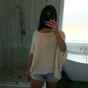 FREE PEOPLE SEQUINS SWEATER